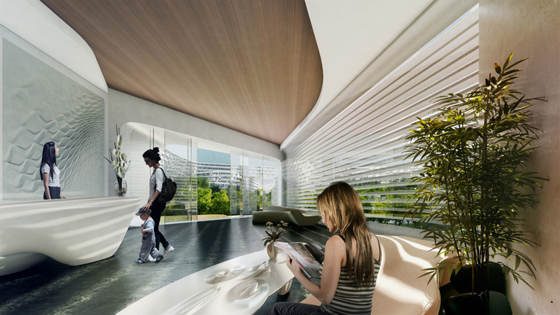 Illustration for article titled El debut de Zaha Hadid en México es un futurista complejo residencial